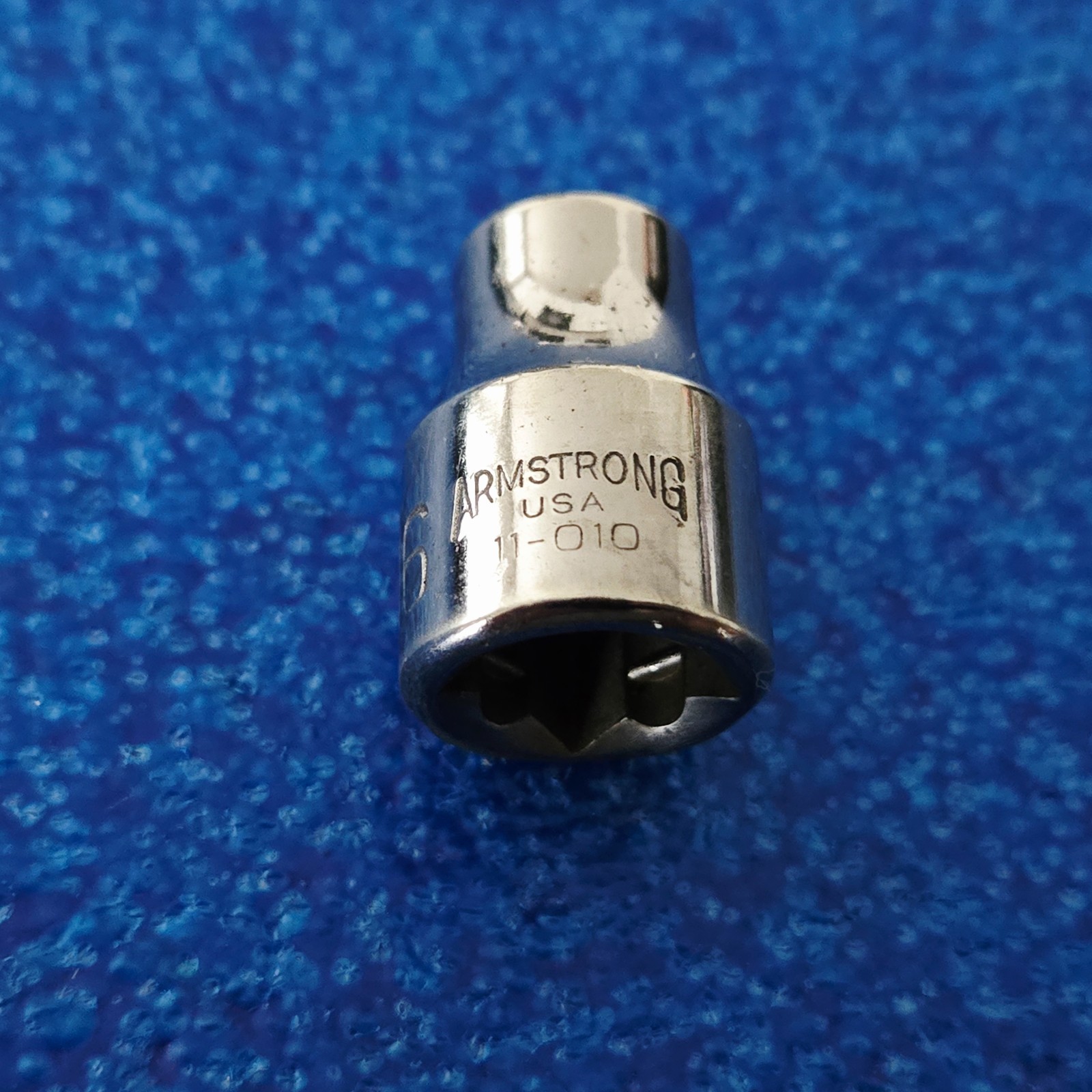 ARMSTRONG USA 5/16″ 6PT 3/8″ DR SOCKET P/N 11-010 HAND TOOL FREE SHIPPING