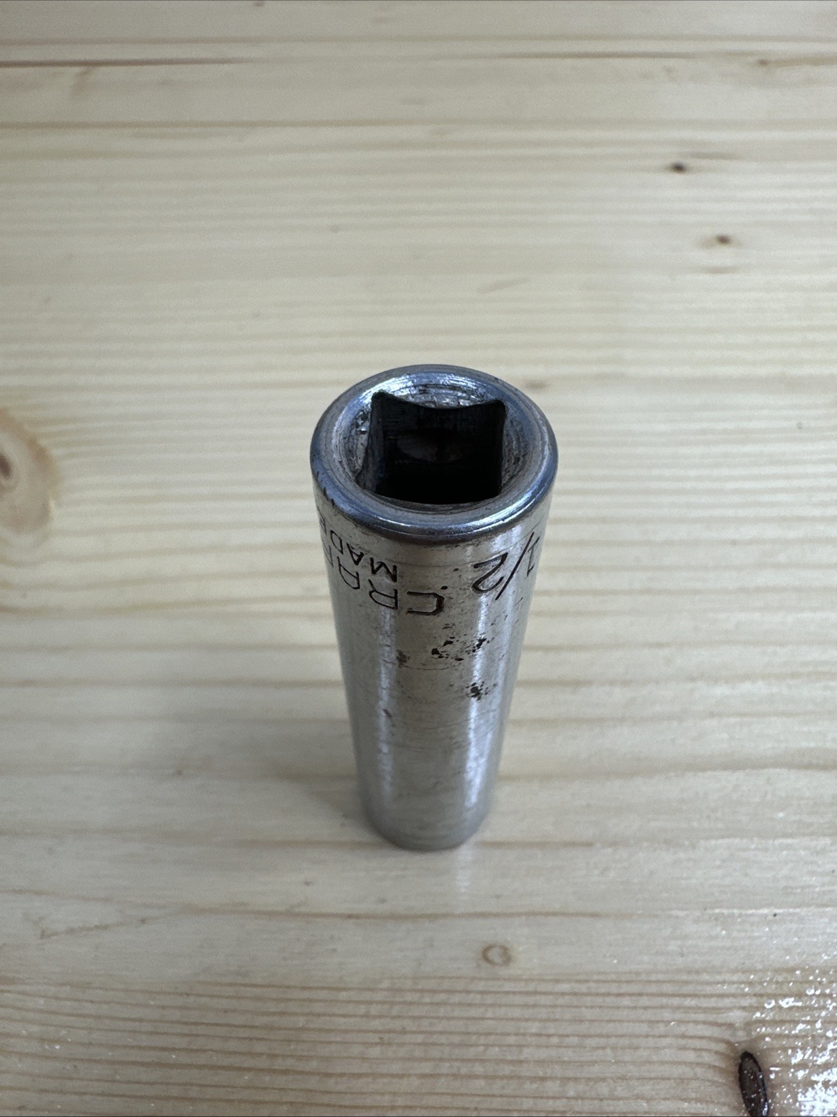 Vintage Craftsman 1/2″ SAE Deep Socket 12 point 3/8″ Drive -V- 43312 USA