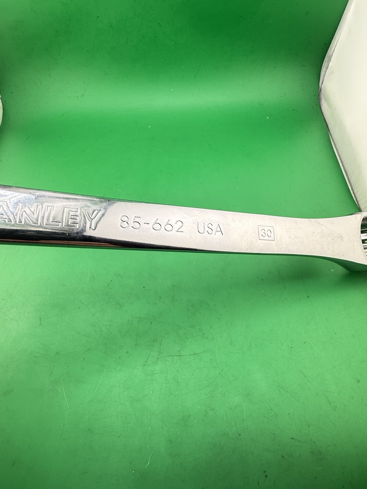 Vintage 85-662 Stanley USA 30mm Polished Metric Combination Wrench 12 Point NEW!