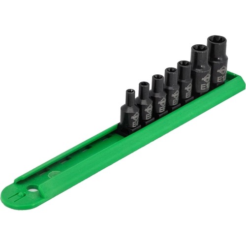 Mayhew 16025 Inverted Torx Socket Bit Set, 7-Piece, Black Oxide Finish