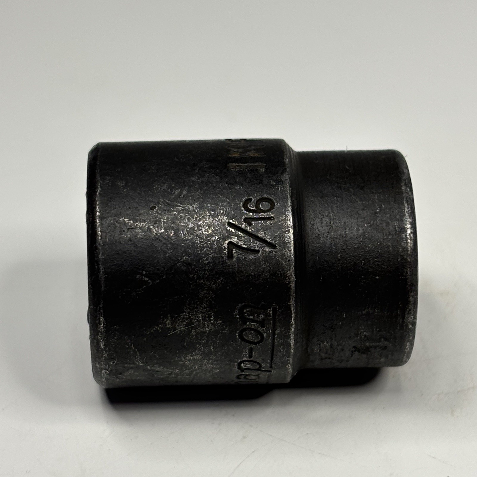 Snap On Tools IMF140 3/8 Dr 6Pt SAE 7/16 Flank Dr Shallow Impact Socket USA 1991