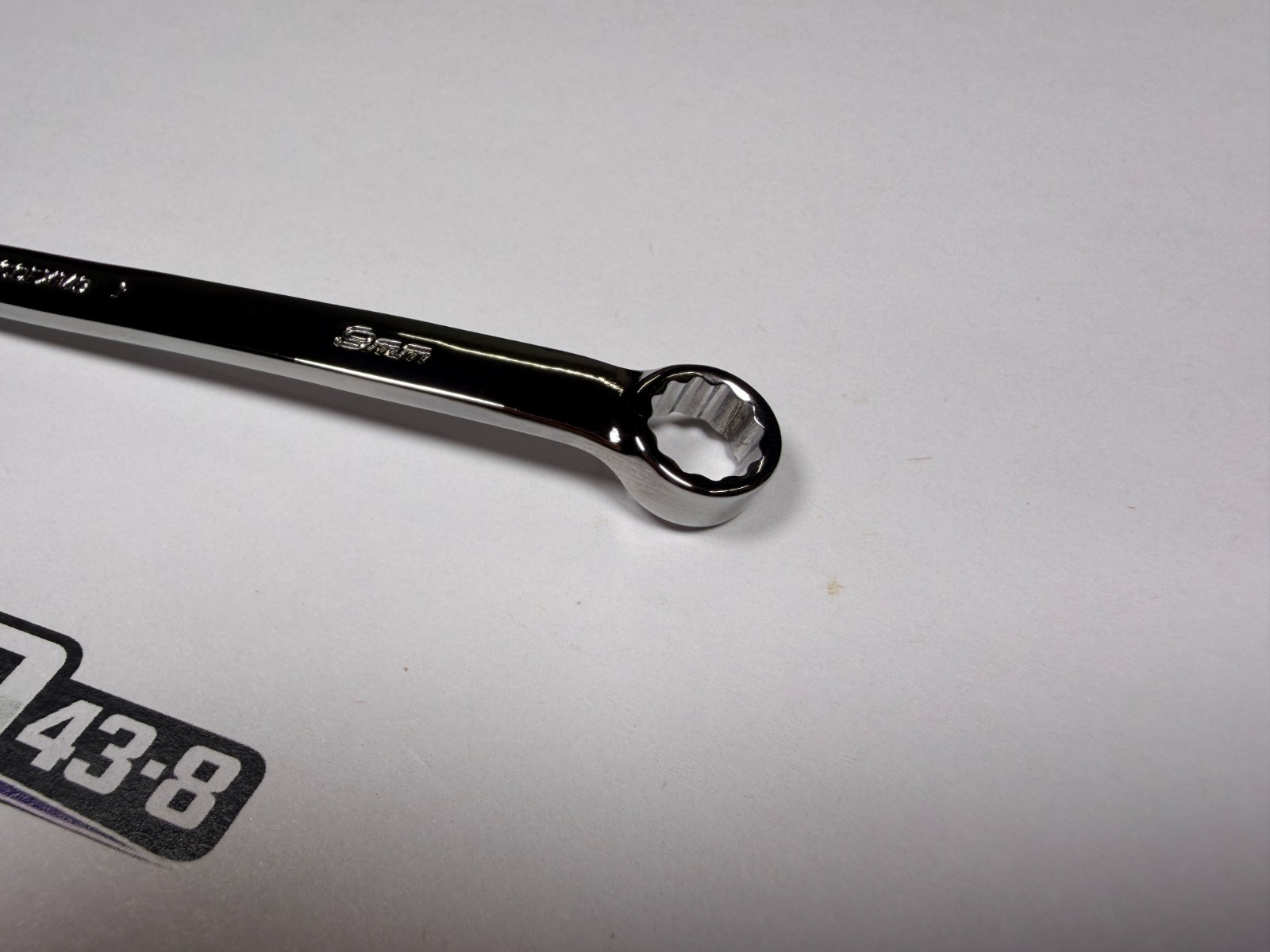 Snap-on Tools USA NEW 9mm Metric Chrome Flank Drive Plus Combo Wrench SOEXM9