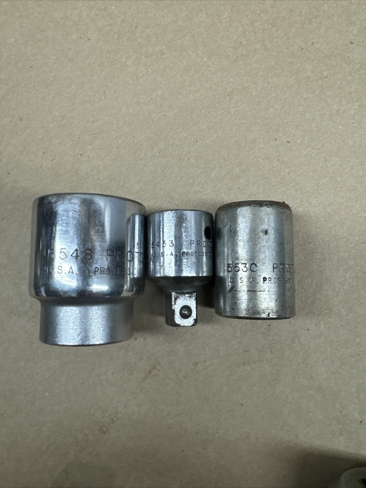 Vintage Proto Professional Sockets 4532 5548 5530 5453