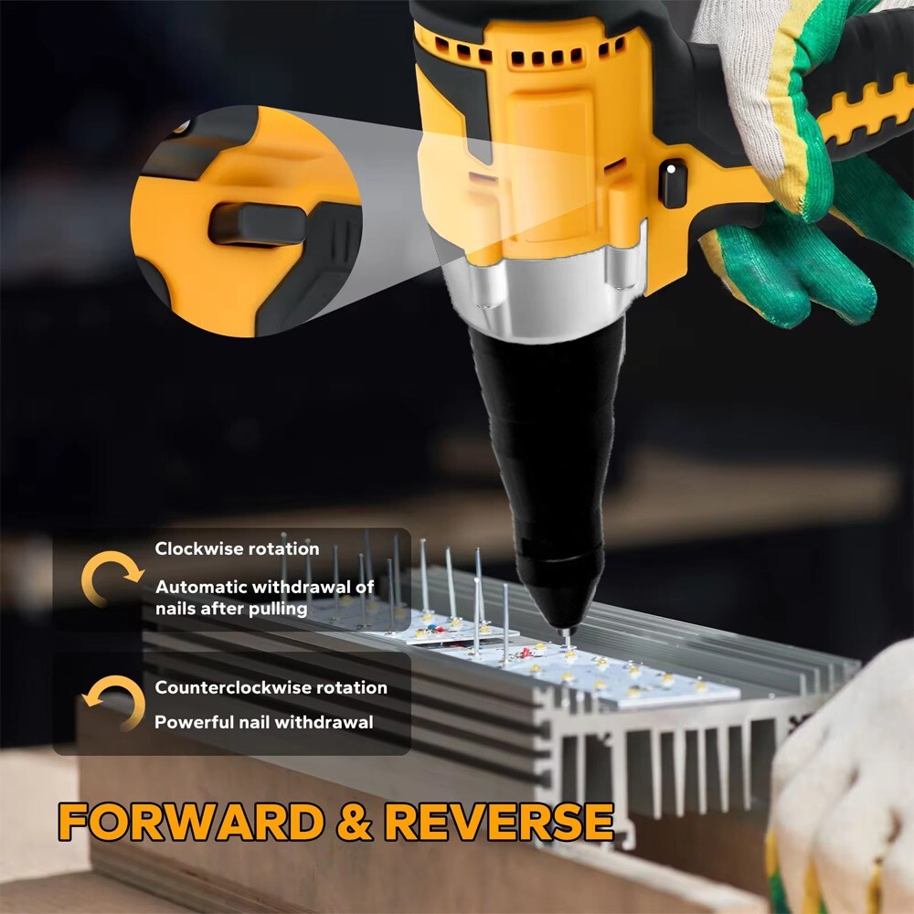250Nm 3.2~4.8mm For DeWalt DCB 18V 20V Battery Brushless Electric Rivet Nut Gun