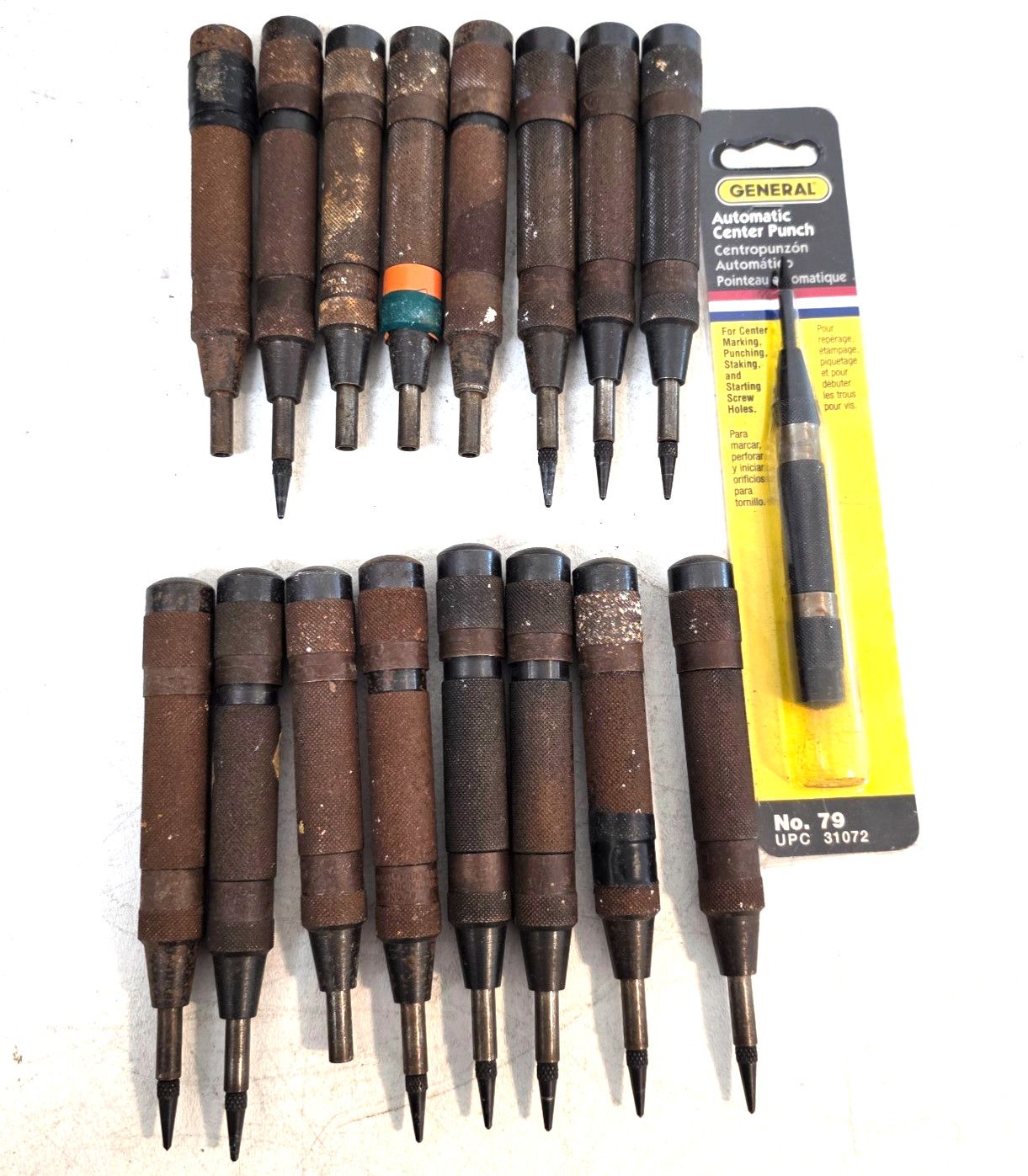 LOT Vintage General Universal Automatic Center Punch Sets No. 78 & 79