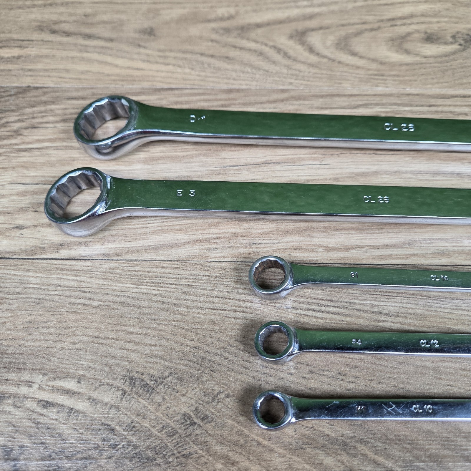Lot of 5 Mac Tools Combination Wrenches Standard 12PT MADE IN USA