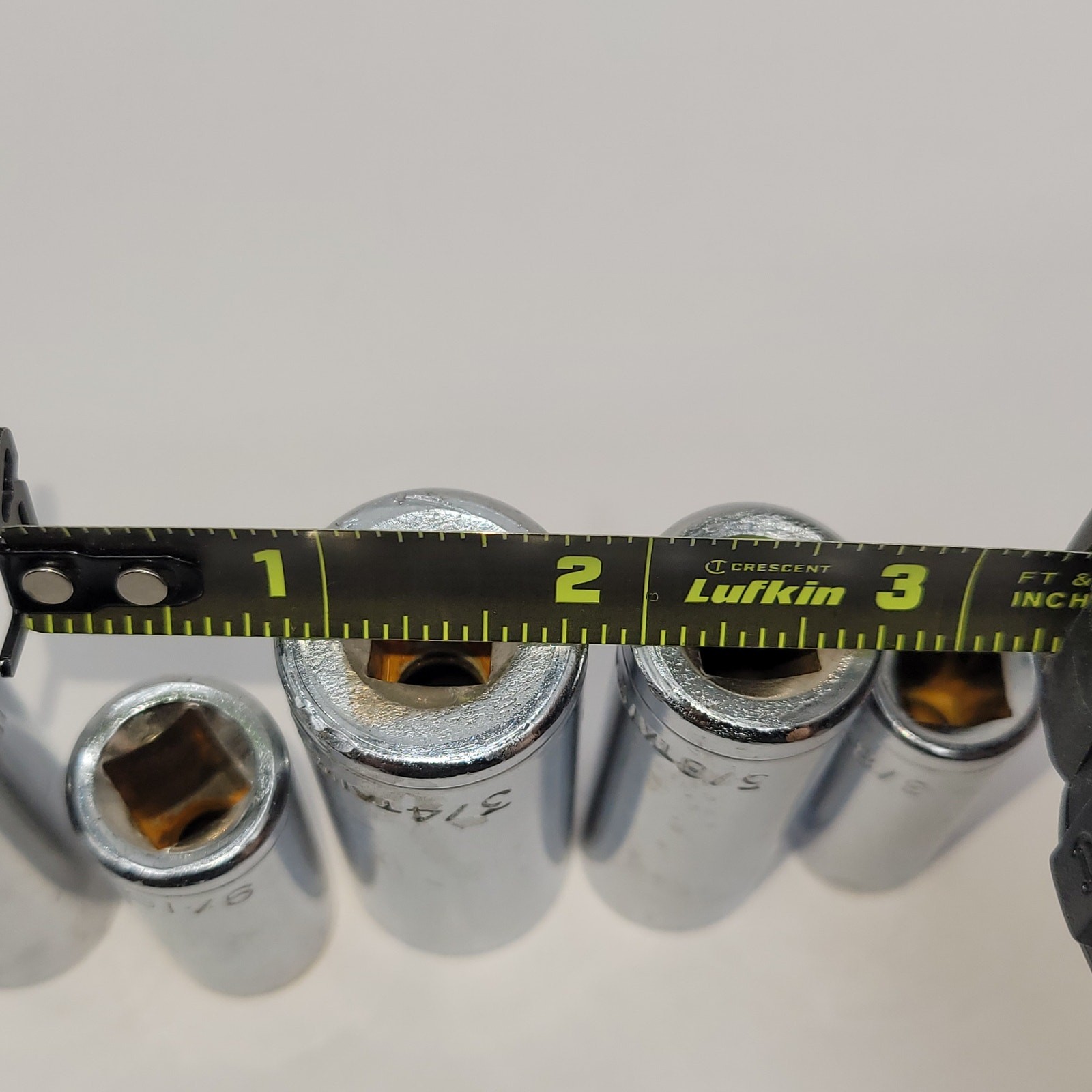 6 3/8″ drive – 6 point deep sockets – Taiwan SAE *see description for sizes