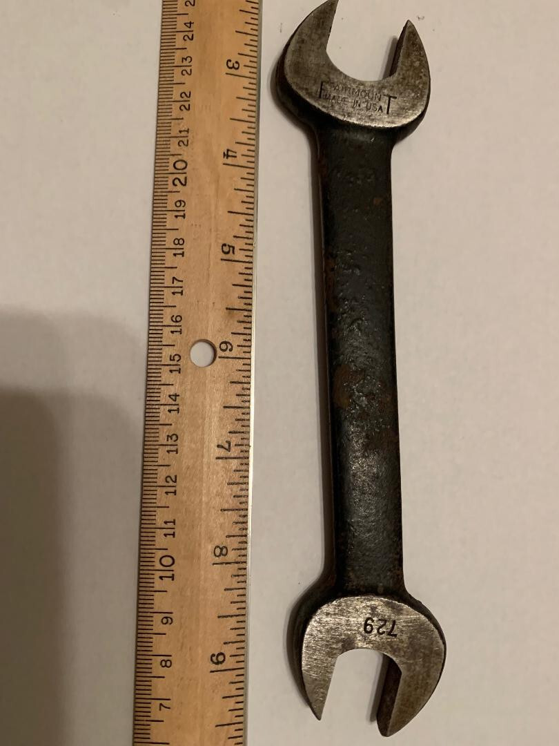 Rare/Vintage «FAIRMOUNT» 3/4in. x 5/8in. Double Open End Wrench  Made in USA