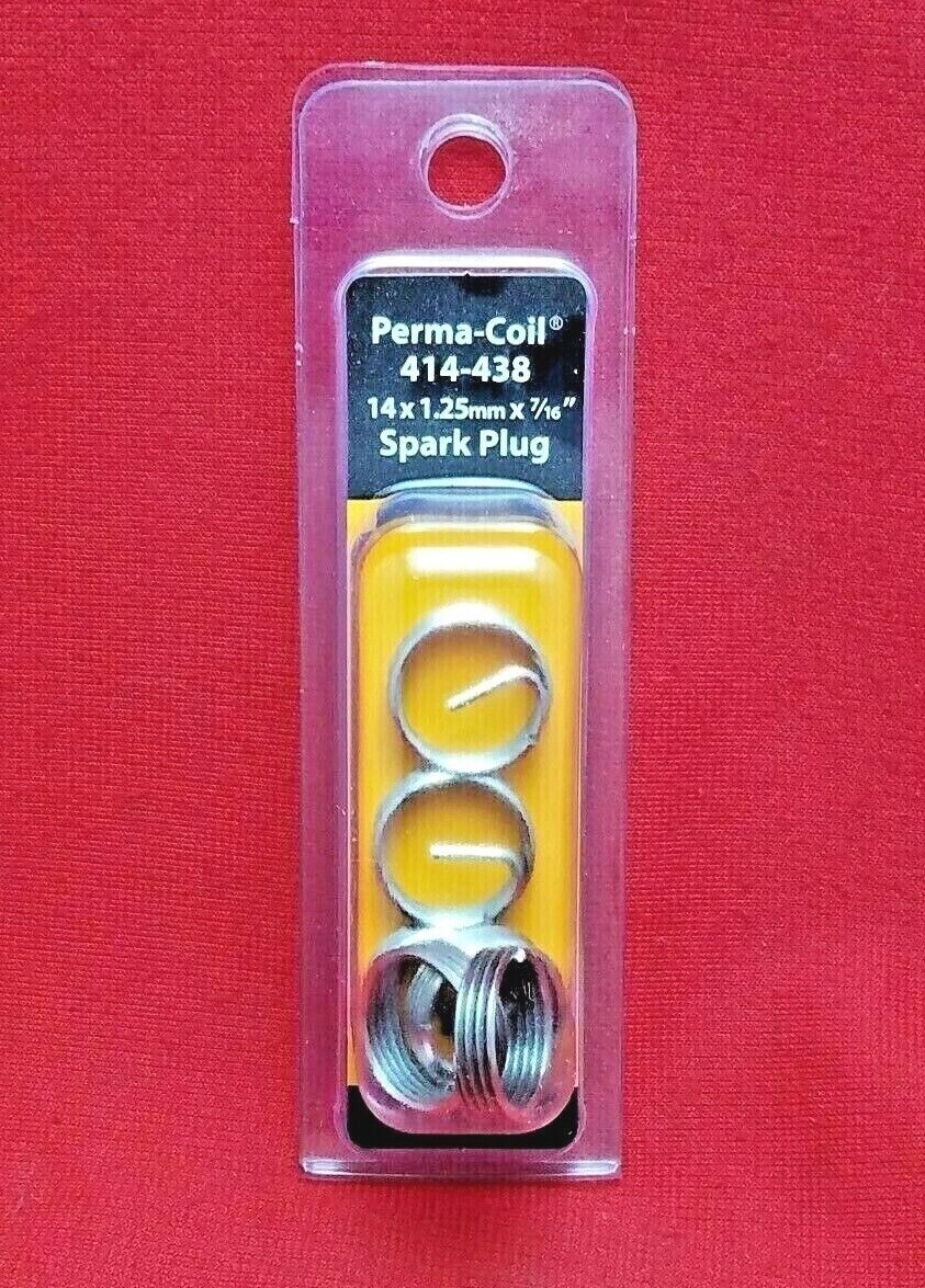 M14 x 1.25 X 7/16″ Spark Plug Inserts Perma Coil 414-438 Fits Heli USA Pack of 6