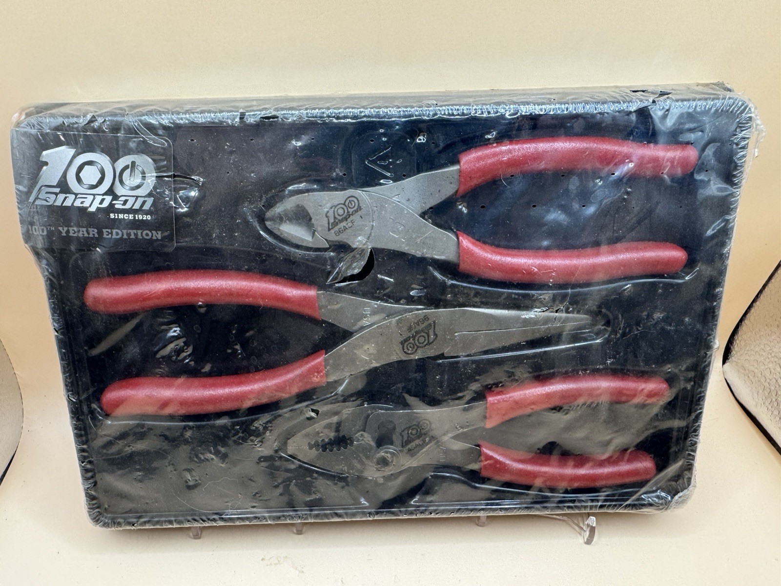 100 Year Edition Snap-On 3 Piece Plier Set NEW