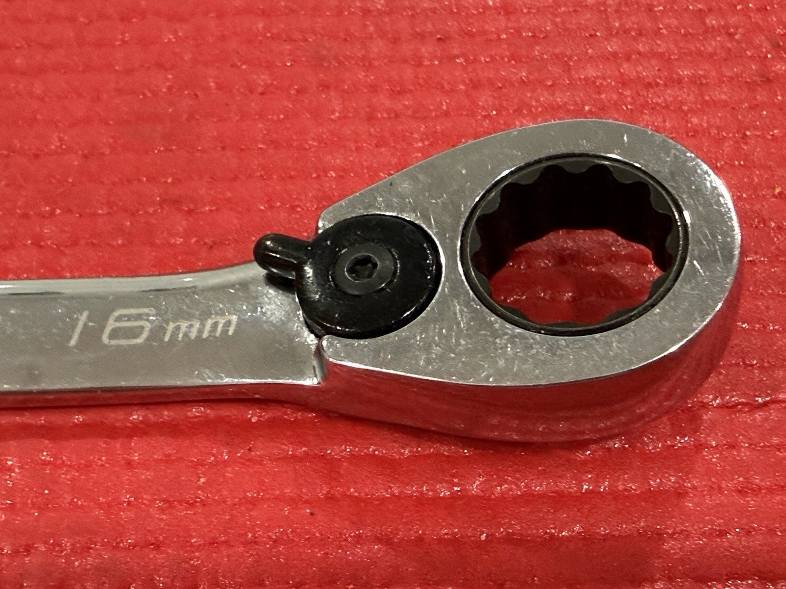 Snap On Blue Point 16mm 15° Offset Ratcheting Combination Wrench BOERM16