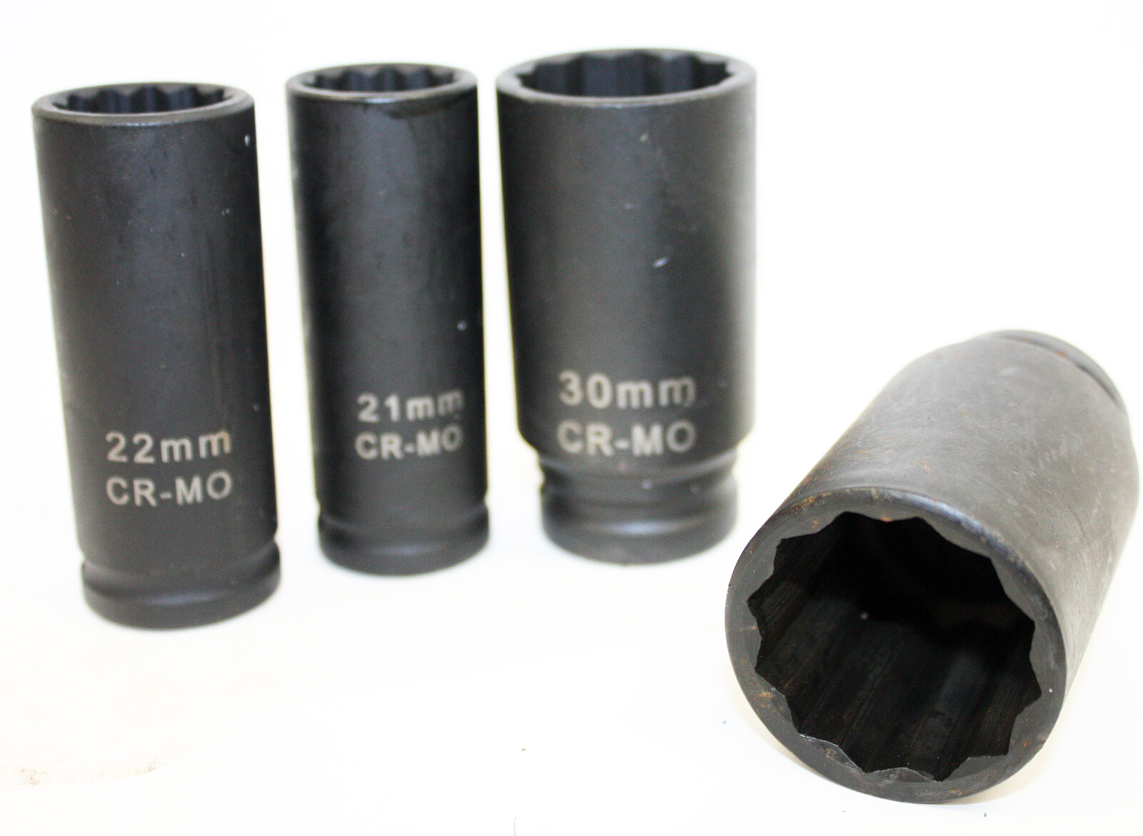 13pcs 1/2″ Dr. Metric 12 Point Deep Spindle Axle Nut Impact Socket Set CR-MO MM