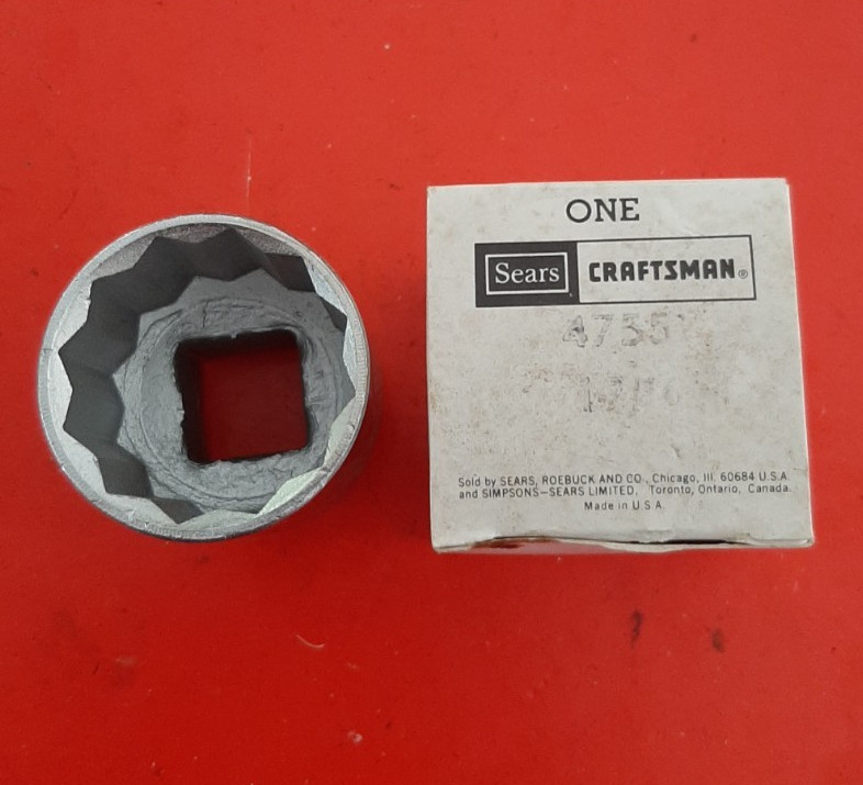 NOS Craftsman USA 47551 -V- Series 1-7/16″ 3/4” Drive 12pt Point Socket