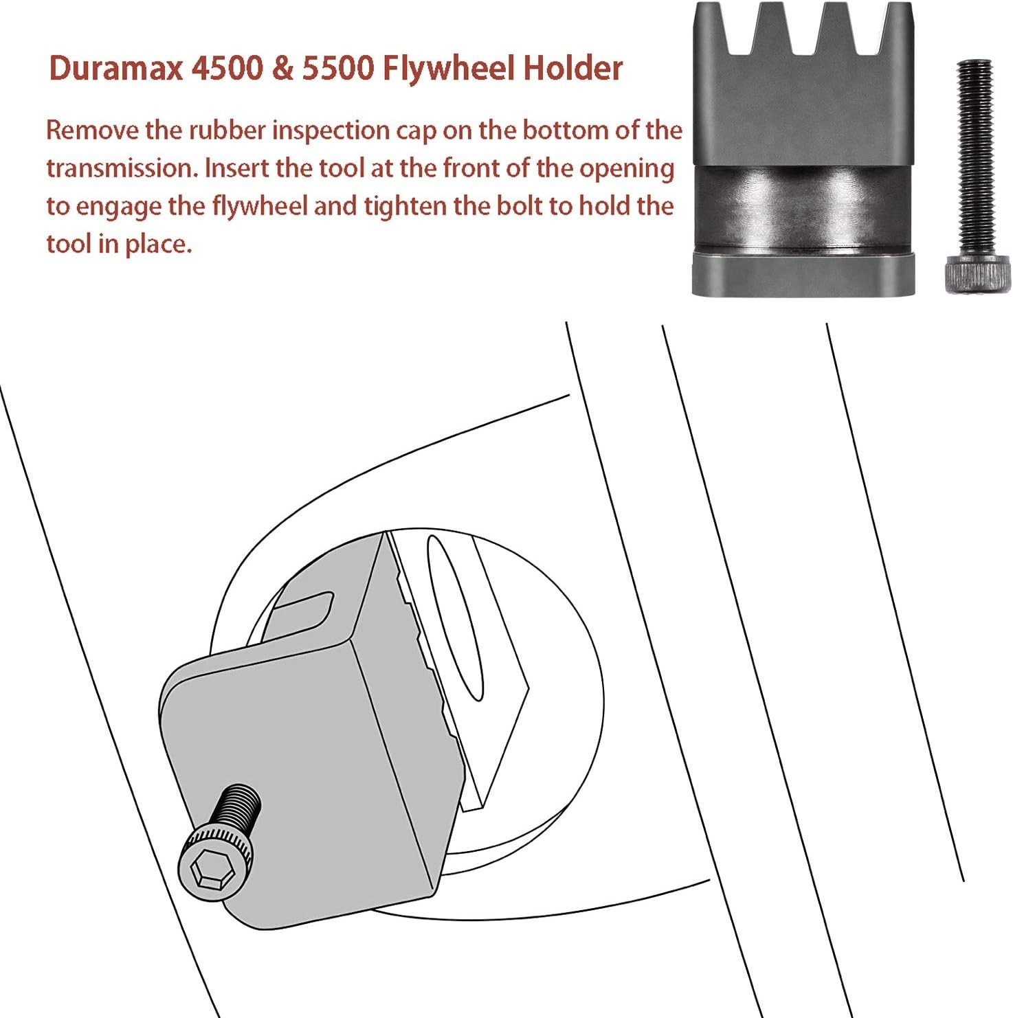 36mm 22100 Flywheel Locking Tool for 6.6L Duramax Socket 2500 3500 4500 5500