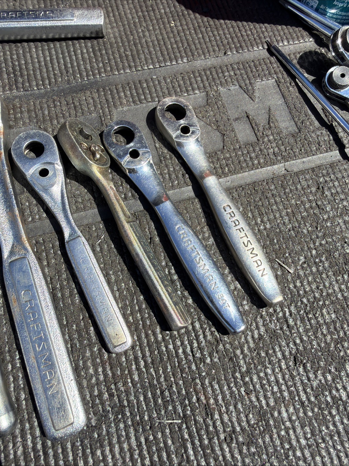 (14) Sears Craftsman Ratchet Bodies ONLY NO GUTS 1/2” Drive 3/8” & 1/4” Plus Flx