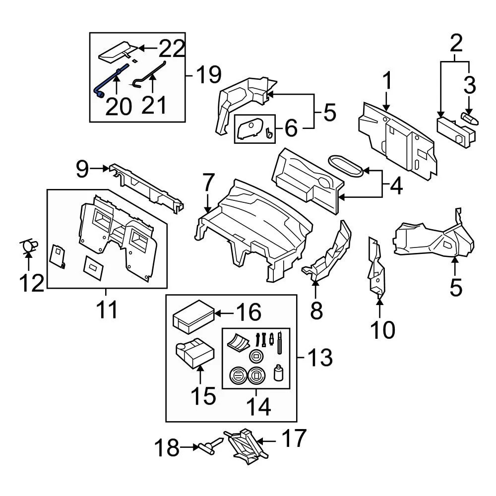 Mazda LD4769671 Wheel Lug Wrench