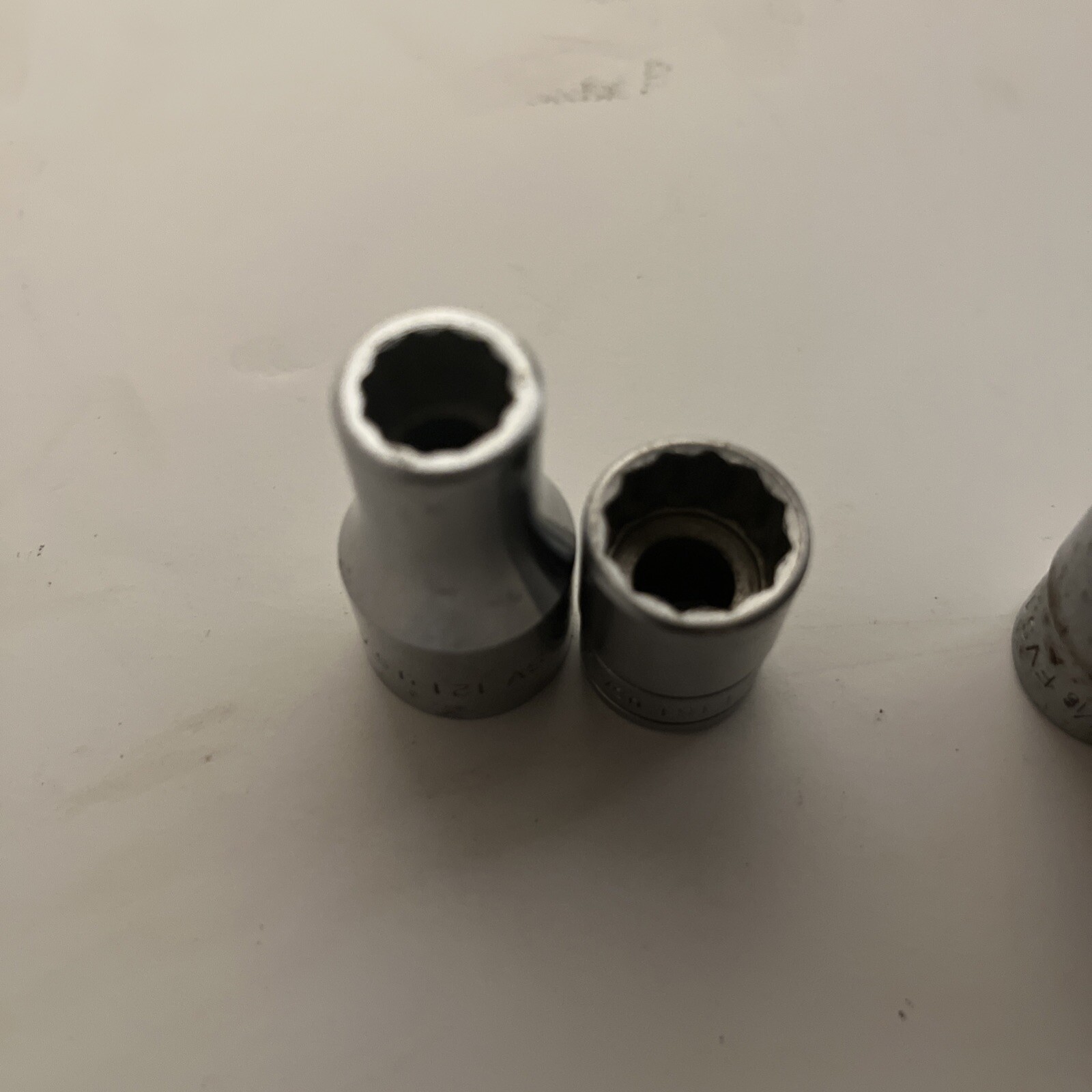 Snap On 3/8 & 1/2 Drive 7 Socket Lot Deep Shallow & Swivel 1/2 3/8 9/16 1/4 13mm
