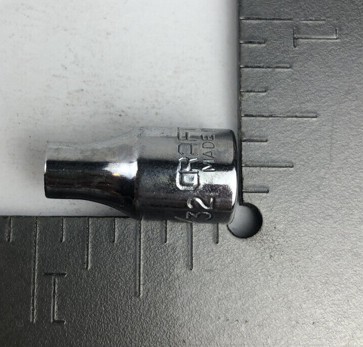 Craftsman 5/32″ 6 Point 1/4″ Drive Shallow Socket V 43481 Made In USA