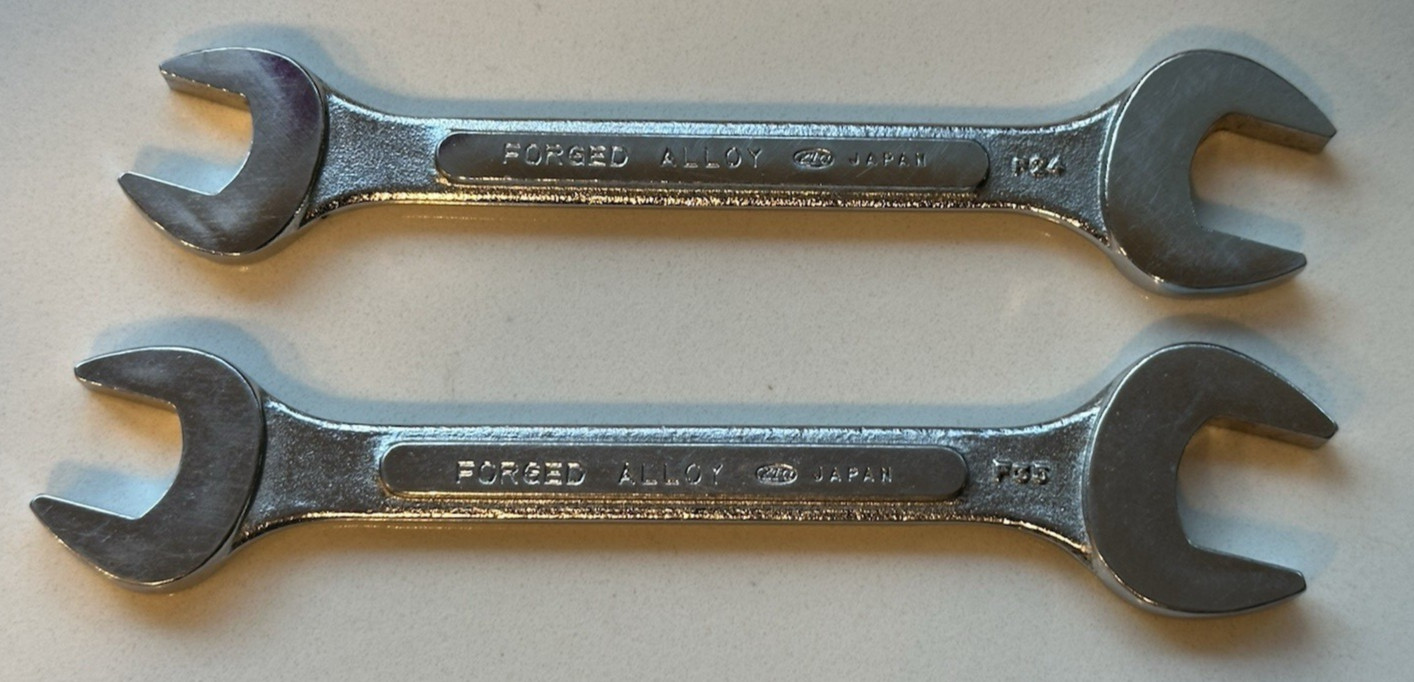 VTG Fuller 13 & 15mm 12 & 14mm Double Open End Wrenches – F24 & F35 Japan