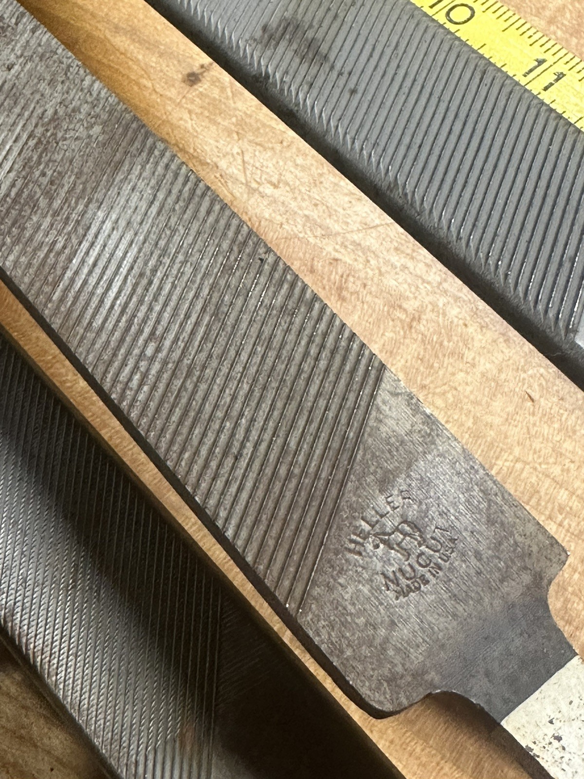 (4) Lot Nicholson Heller USA Bodifile 14”auto body Tool file lot Dent Ding Rasp