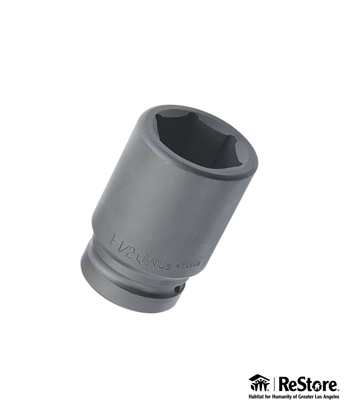 Genius Tools Deep Impact Socket 1-1/8 Inch Size 1 Inch Drive Chrome 869536