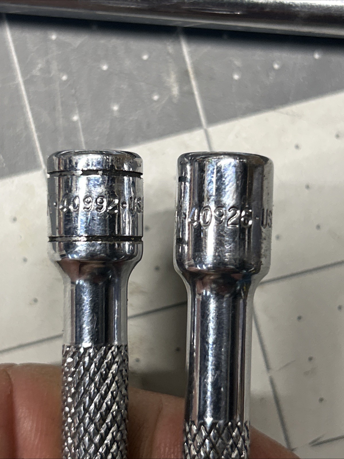 4- SK 1/4” Drive Extensions Locking And Wobble 15”-14”-7”-6”