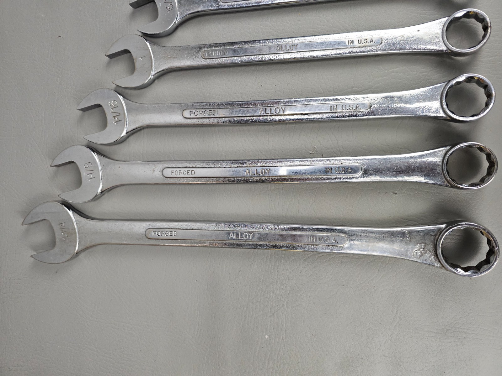S-K 11 PIECE WRENCH SET 9/16 5/8 11/16 3/4 13/16 7/8 15/16 1″1-1/16 1-1/8 1-1/4