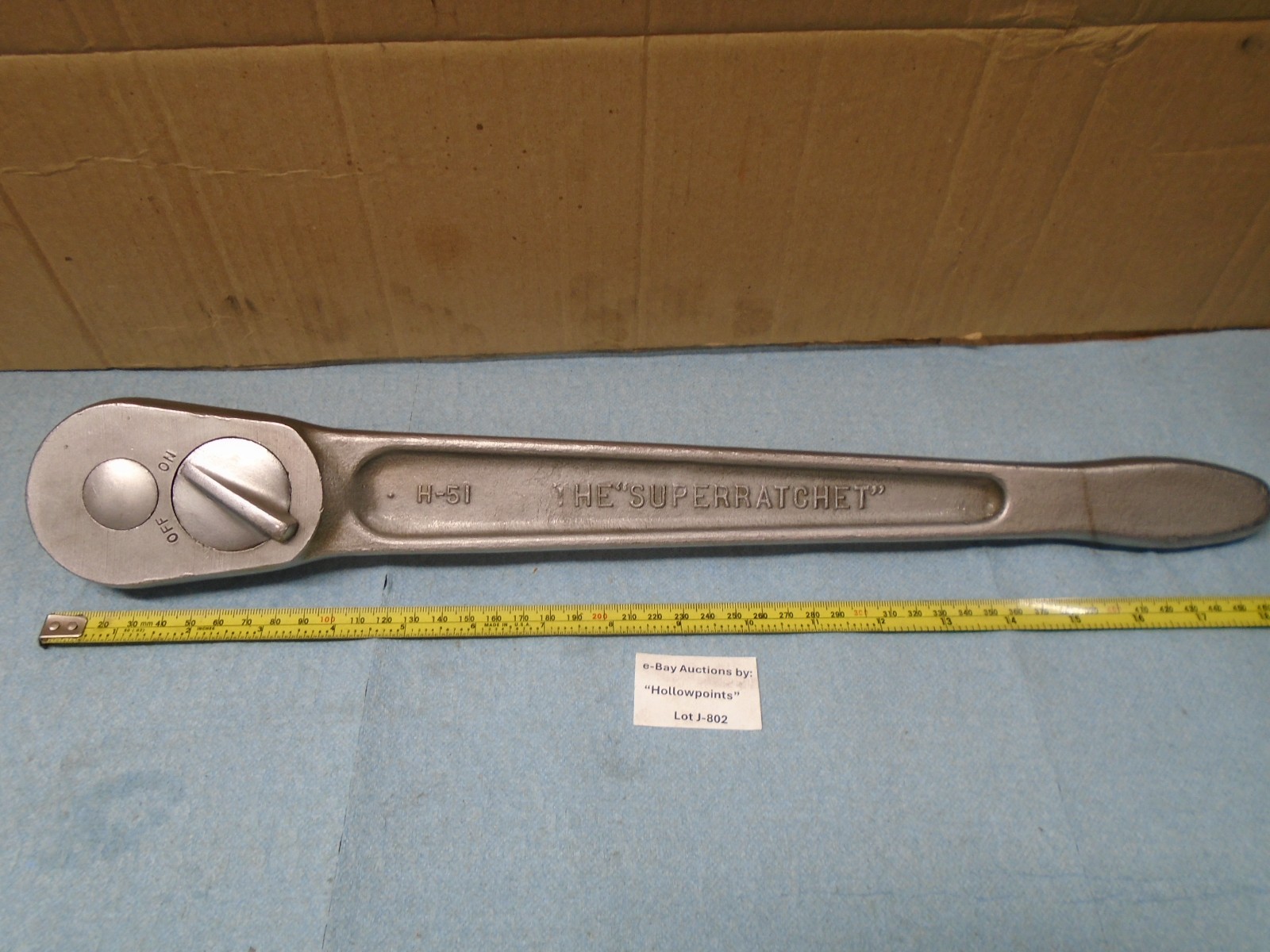 J.H. Williams H-51 USA Superratchet 3/4″ Drive Heavy Duty Ratchet 19″ Long J801