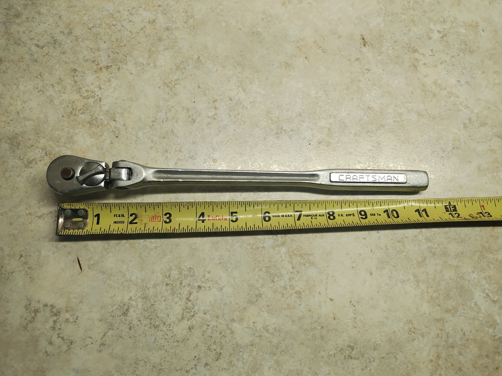 Vintage Craftsman 3/8″ Drive Flex Head Ratchet 42791 -V- Oil Port USA