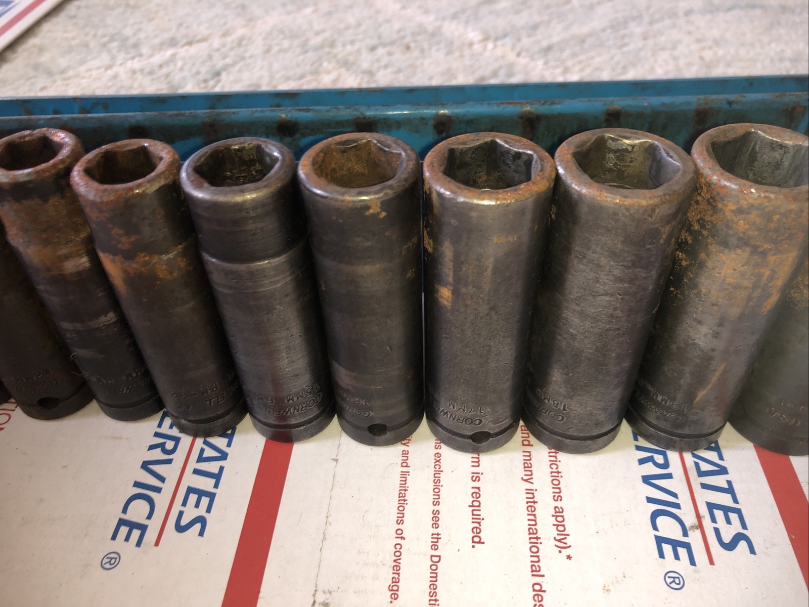 Cornwell USA 14 Piece 1/2″ Drive Metric Deep Impact Socket Set Size 10mm to 24mm