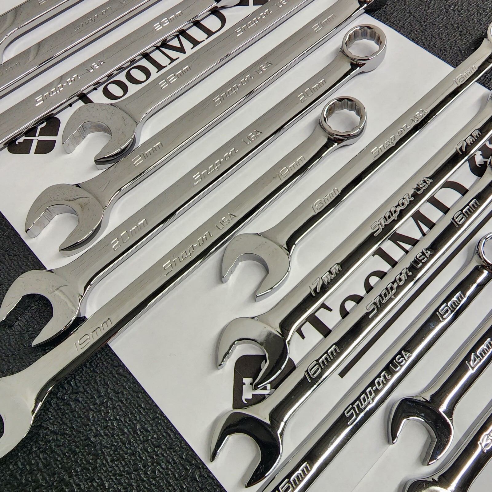 Snap-on Tools USA NEW 19pc MASTER METRIC Flank Drive Plus Combo Wrench Set