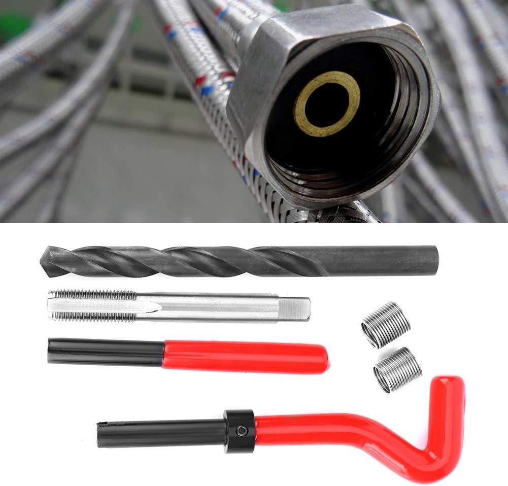 Repair Kit, M11x1.25 Metric Female Thread Repair Tool Kit with Spiral Drill, Tap