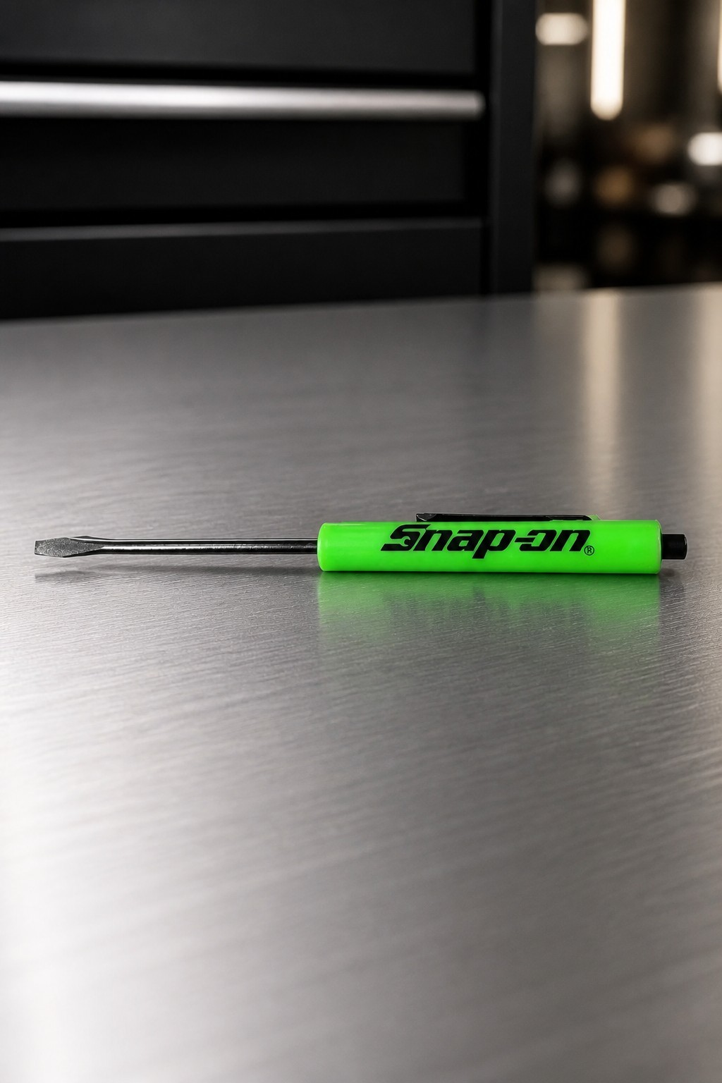 12 Snap on tools Special Edition pocket screwdrivers GREEN Promo BLACKED OUT+gft