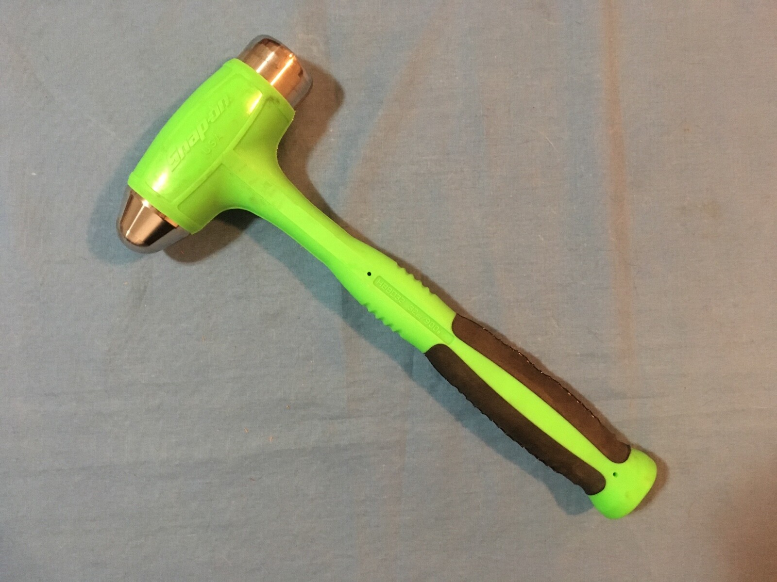 New Snap-on™ Ball Peen Dead Blow Hammer 32 oz. GREEN HBBD32 HBBD32G UNused