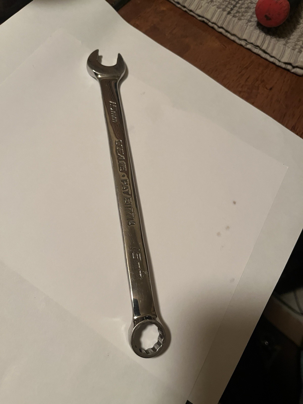 Snap On 15mm Open End 12Point Combination Wtench Part#SOEXM15 VGC