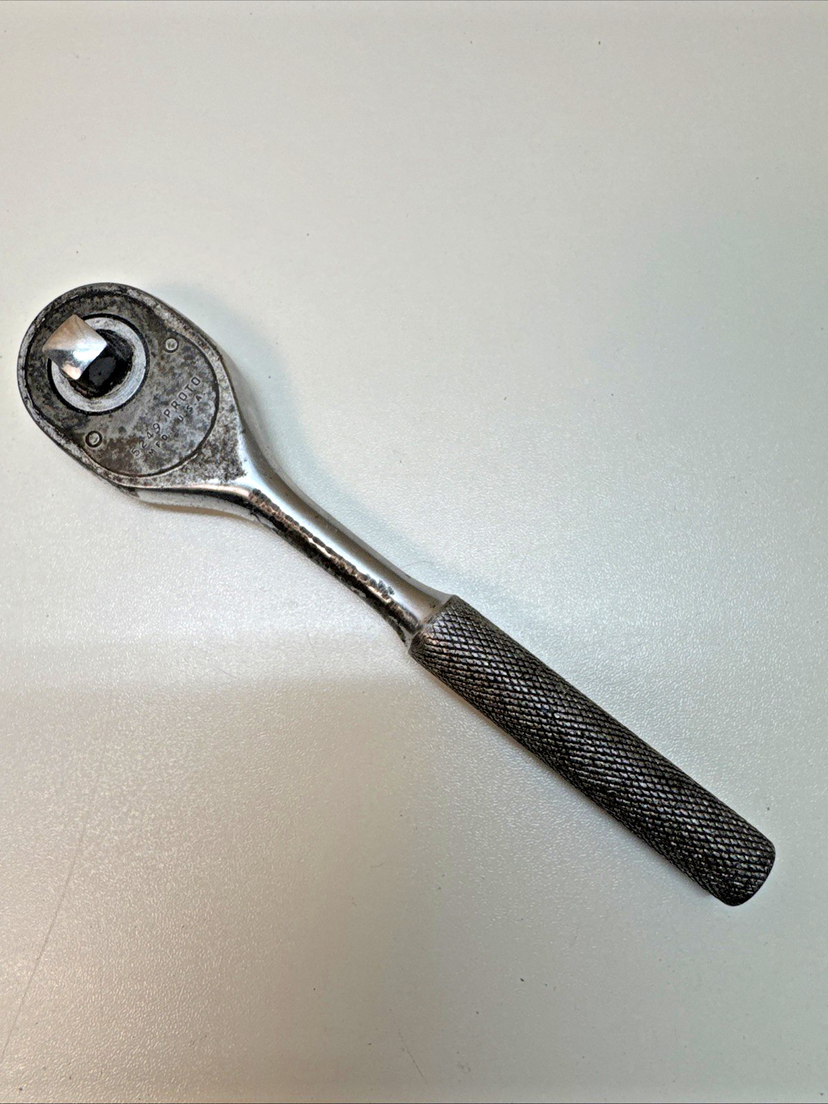 Proto Professional 3/8″ Drive Ratchet Pear Head Ratchet, made USA # 5249 Bin CK