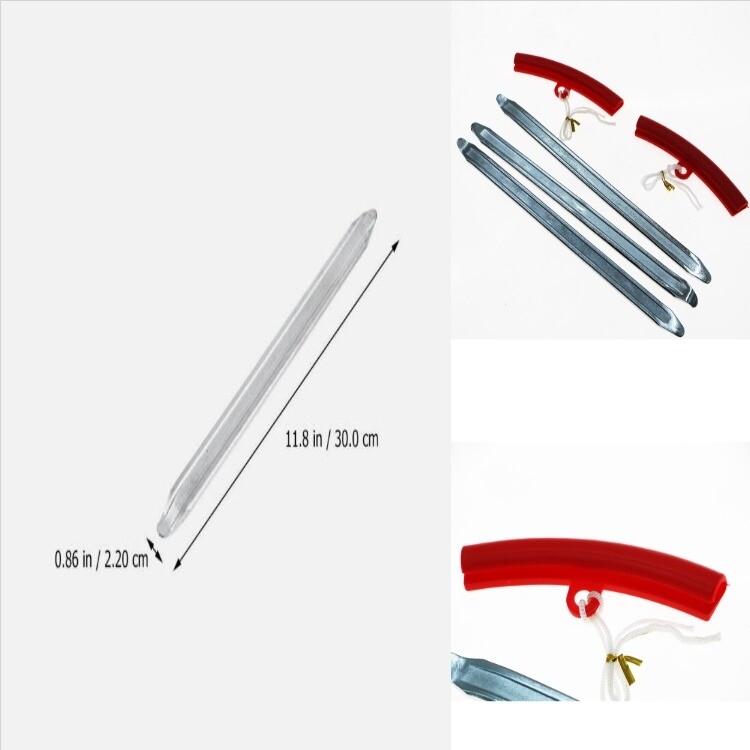 Motorcycle Tire Spoon Iron Lever Tool Changing Repair Bar Kit with Rim Protector