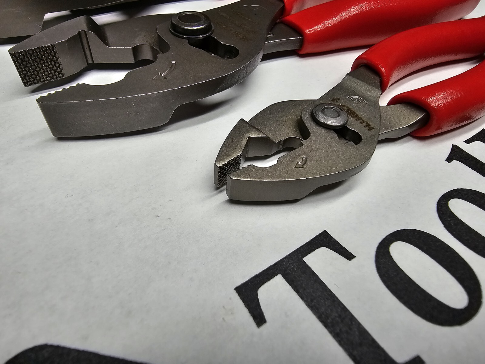 Snap-on Tools USA RED 3pc Talon Soft Grip FlankJaw Slip-Joint Plier Set HJ44BCF