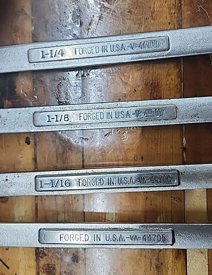 Craftsman Large 44705,44706, 44707, 44708, Combination Wrench Set USA Made