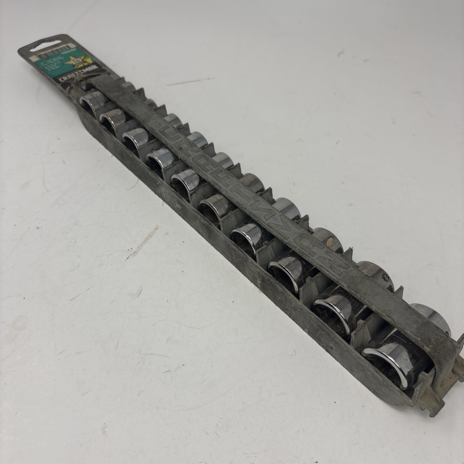 Craftsman 10 Pcs 9-34456, 1/2″ dr. 9mm to 19 mm 6-point Socket set, original USA