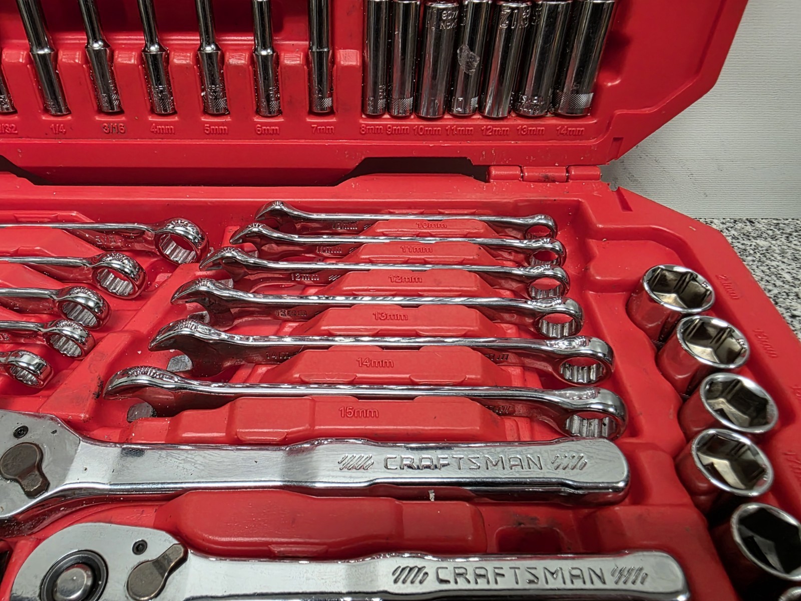 Craftsman Tools CMMT12125, Mechanics Tool Set SAE & Metric **READ**