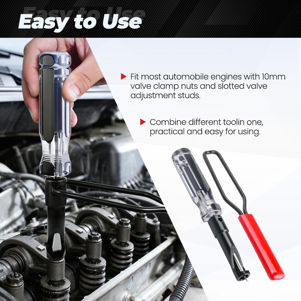 for Honda 648827 Valve Lash Adjustment Tool Set for 10mm Jam Nut+Slotted Stud