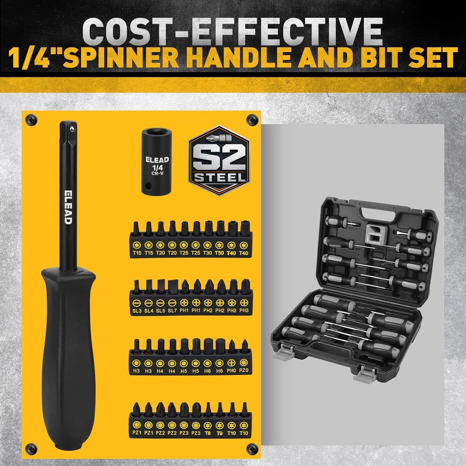 96-Piece Impact Socket Set 3/8″ Drive – SAE & Metric Standard Deep Sockets, Ratc