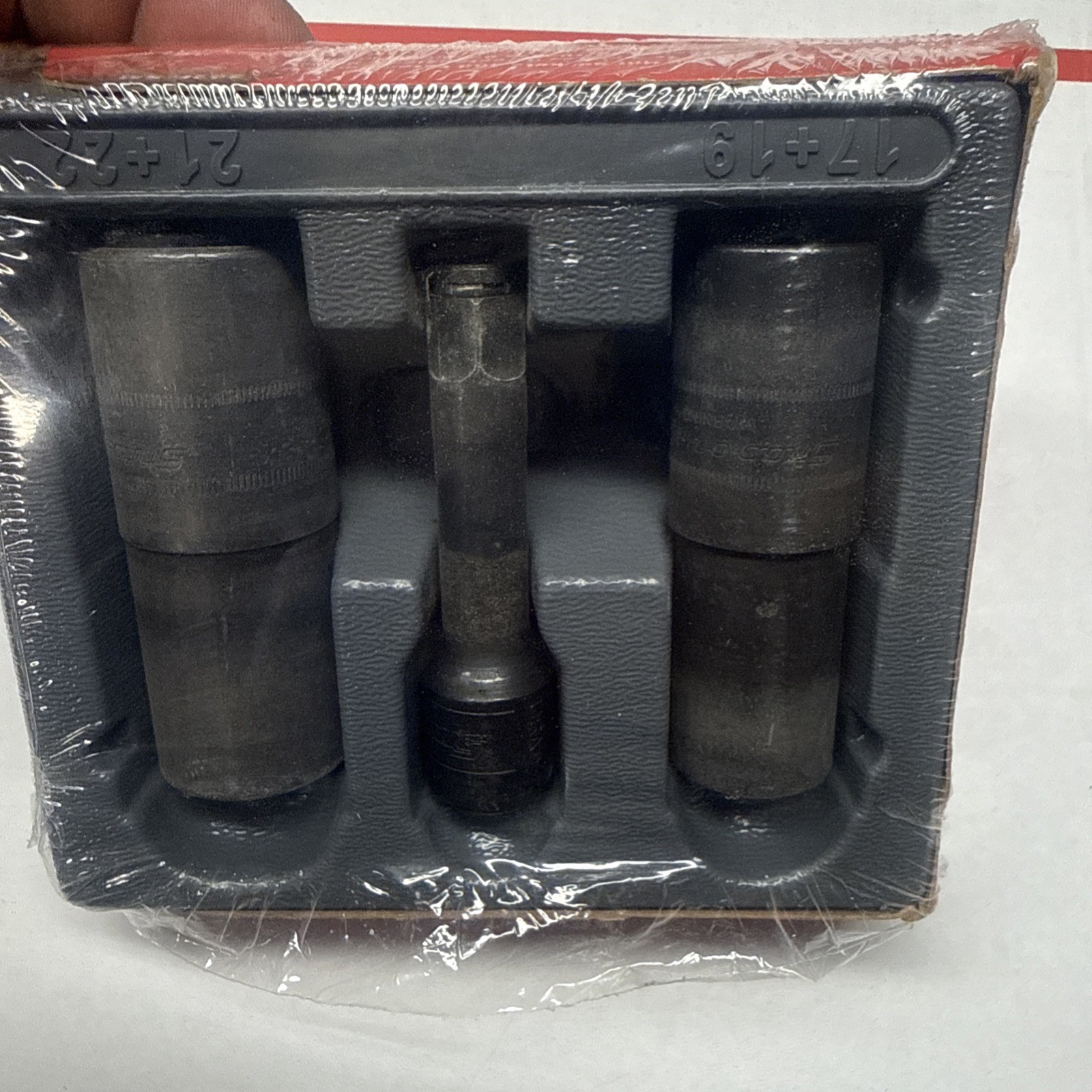 SNAP ON TOOLS 3/8″ drive 203FLSM 17 19 21 22 Flip LUG NUT Socket SET IMX31 Ext+