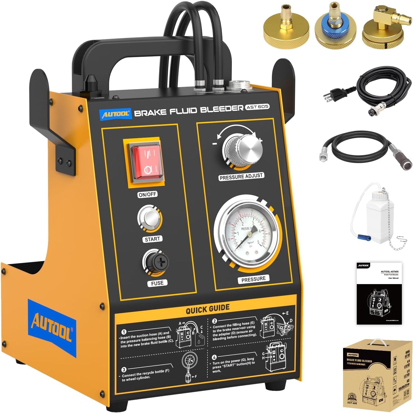 Brake Fluid Bleeder Kit Automatic Electric Pulsating Brake Bleeder Bleeding Kit