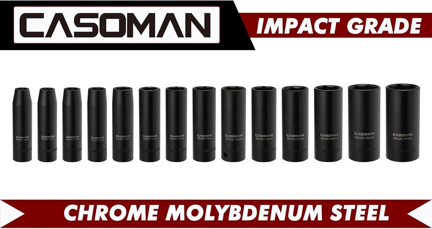 14-Piece Metric Impact Socket Set in Storage Case