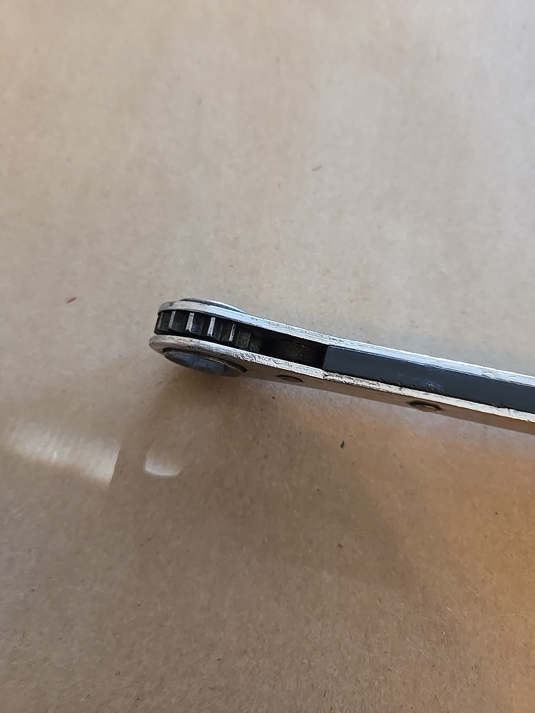 Mac Tools 13MM-14MM 6PT Metric Chrome Ratcheting Box Wrench USA RWM1314