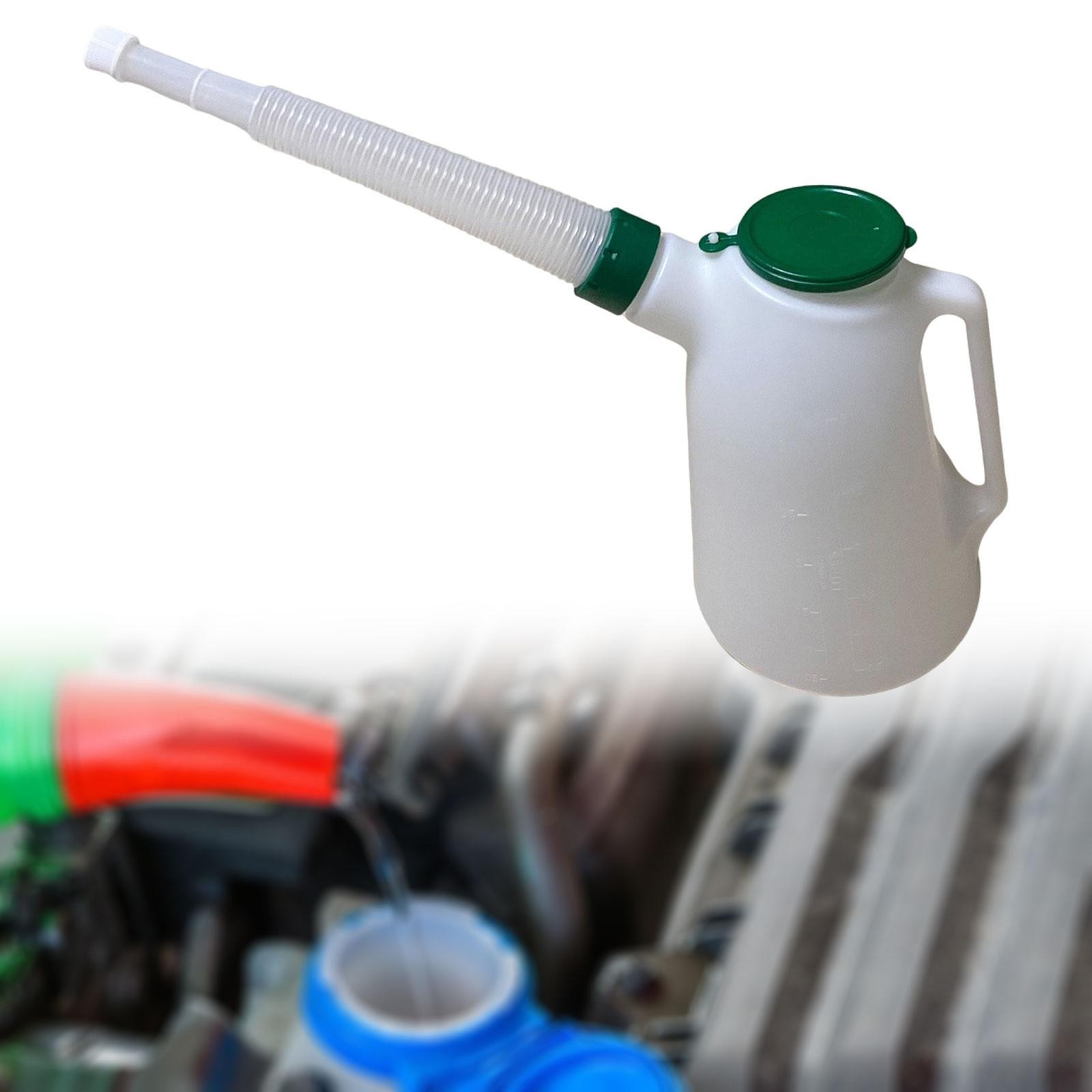 Oil Jug Scale Pouring Flexible Spout with Cap with with Leakproof Ergonomical
