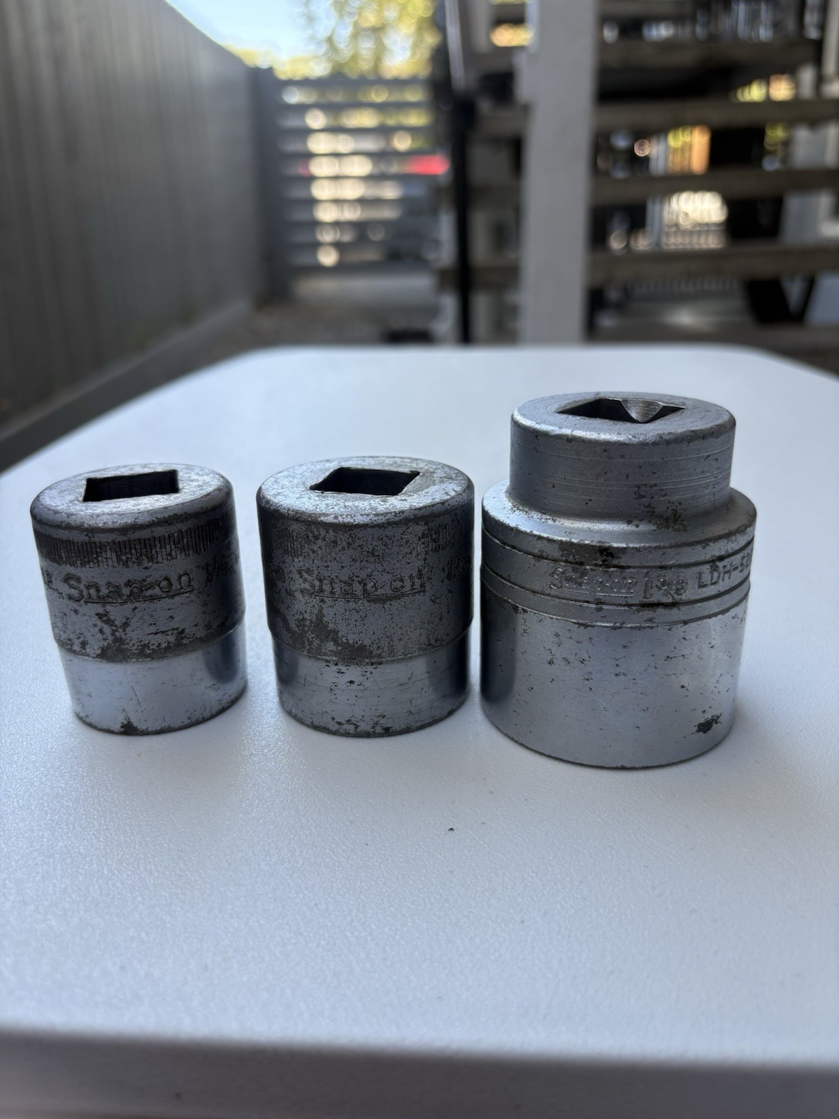 Snap-on Vintage 3/4” Drive Sockets Lot 1-1/8” 1-5/16” 1-5/8” LDH-522 USA 12pt “