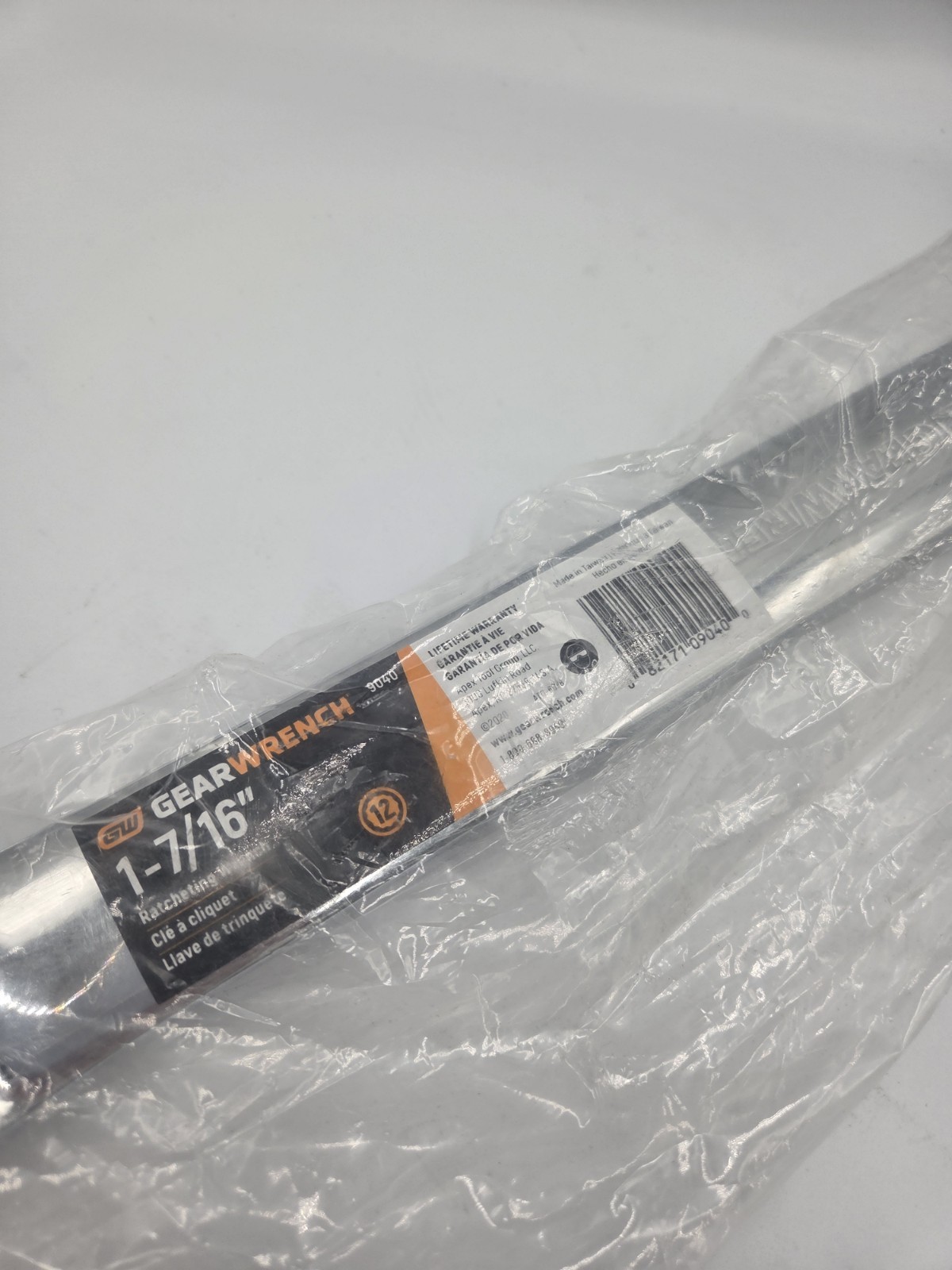 GearWrench 9040 1-7/16″ Jumbo Combination Ratcheting Wrench